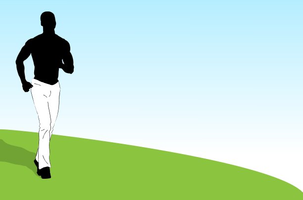 年轻athlet横幅图片下载