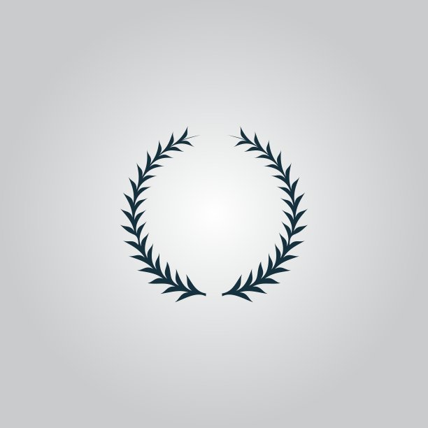 月桂花圈孤立设置图片下载