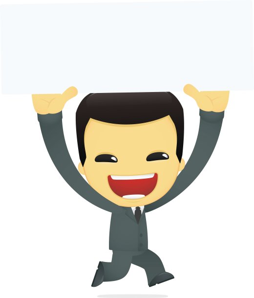 搞笑卡通亚洲商人图片下载