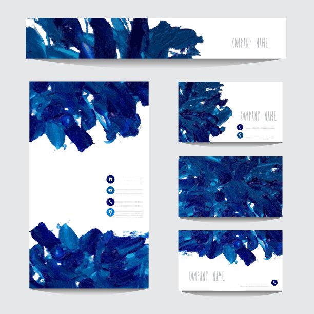 油画名片图片下载