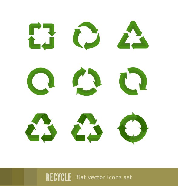 设置绿色标志的循环箭头图片下载