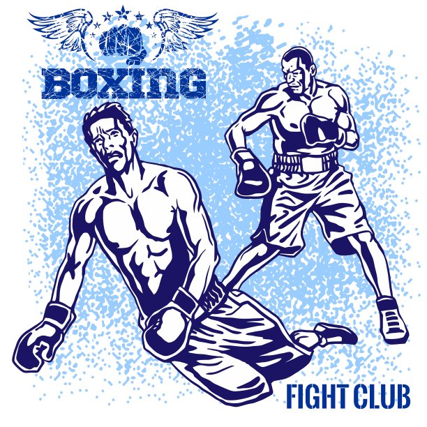 拳击比赛-复古的垃圾摇滚图片下载