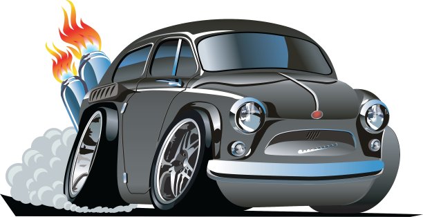 复古卡通热棒图片下载