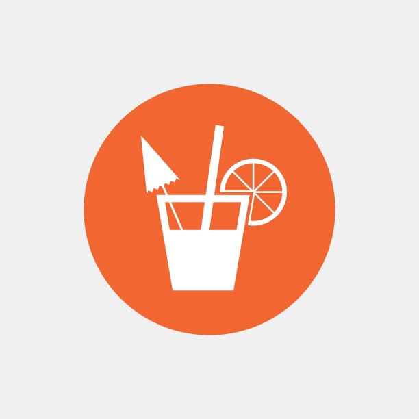 鸡尾酒标志酒精饮料的标志图片下载