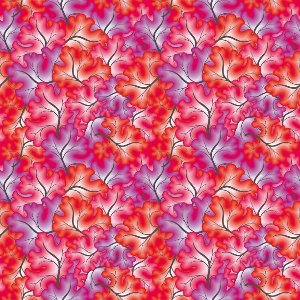 有叶子的无缝图案图片下载