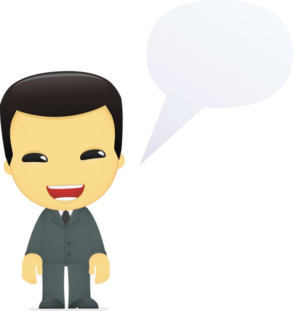 搞笑卡通亚洲商人图片下载