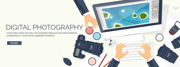 摄影器材放在桌子上摄影图片下载