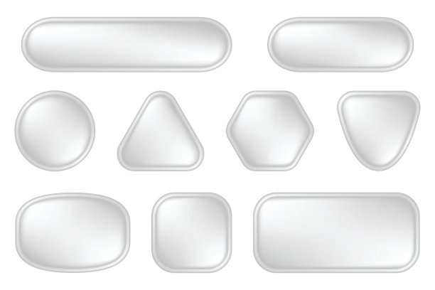 网页用白色按钮图片下载