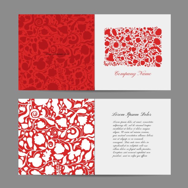 贺卡花卉设计图片下载