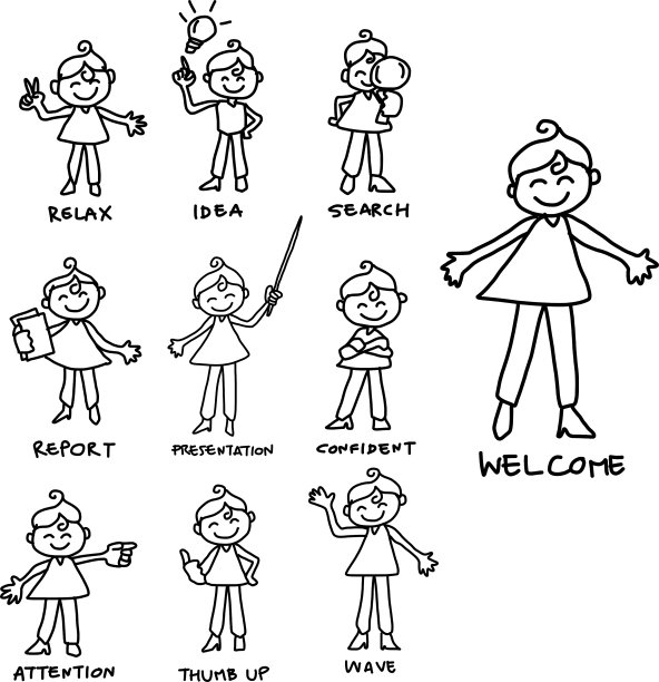 人物商业女性设置图片下载