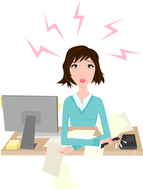 工作压力大的女性图片下载