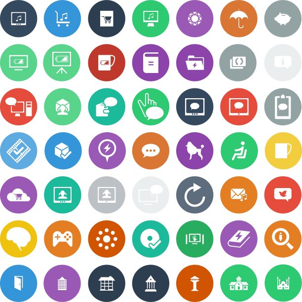 一套49个通用图标商业互联网图片下载