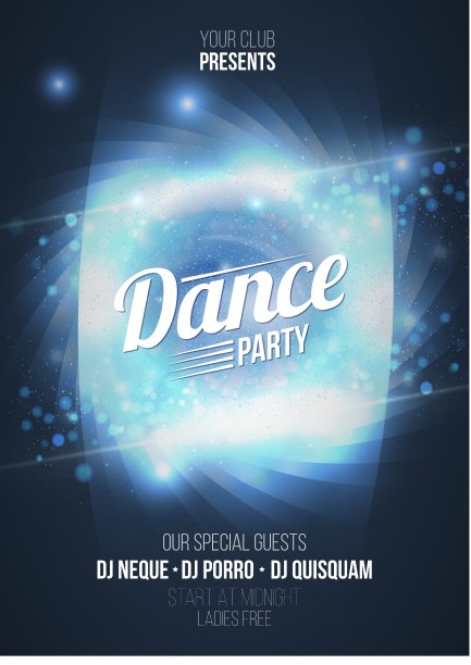 舞会在光框架上的蓝色火焰图片下载