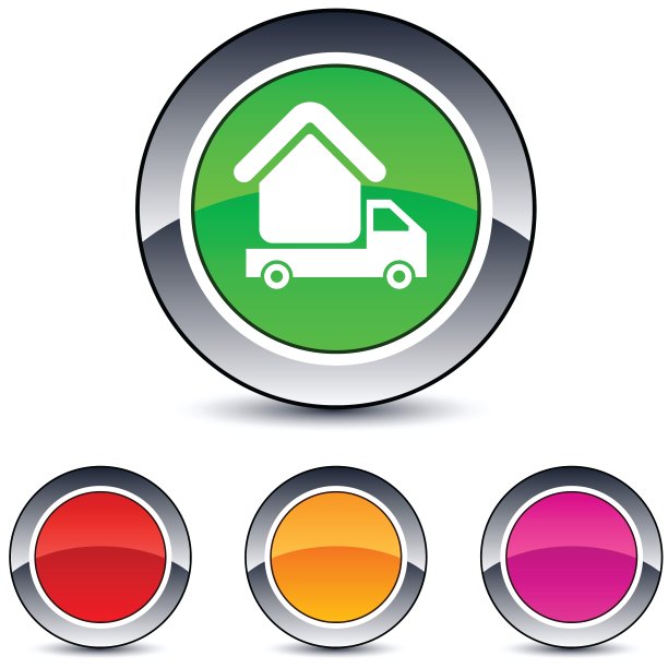 露营的圆形按钮图片下载