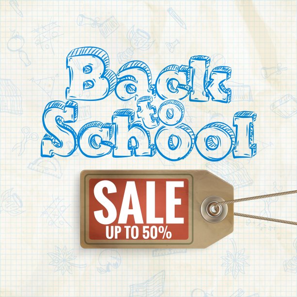 回校销售背景EPS 10图片下载