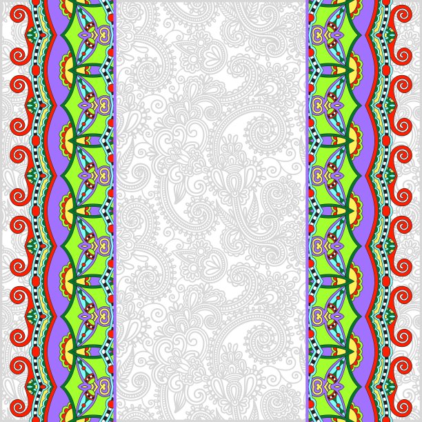 装饰背景与花缎带条纹图片下载