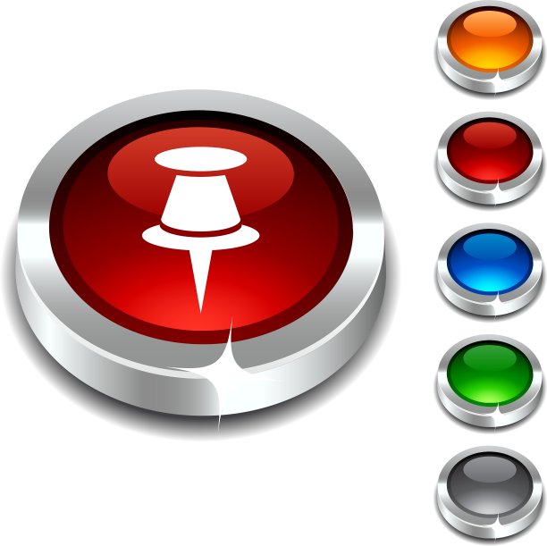 图钉3 d按钮图片下载