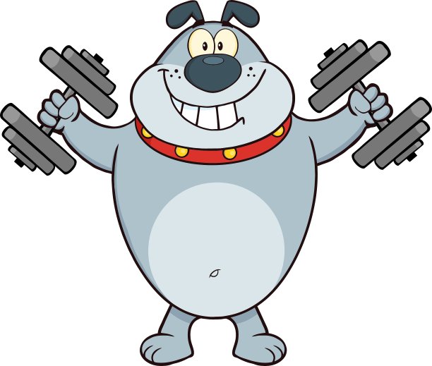 快乐的卡通狗图片下载