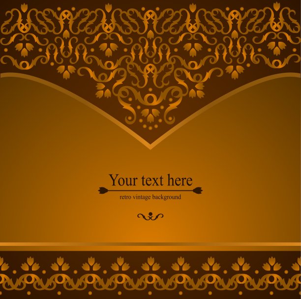 设计背景与华丽的花卉图案图片下载