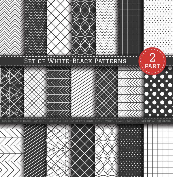 大套黑白图案2图片下载