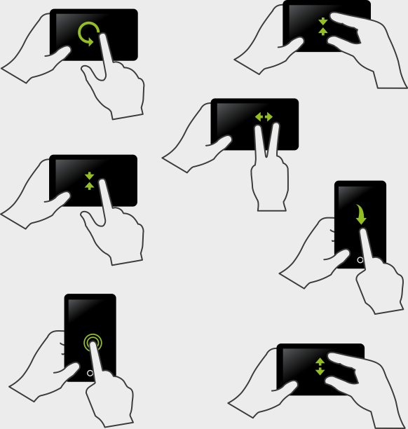 触摸屏上的手图标图片下载