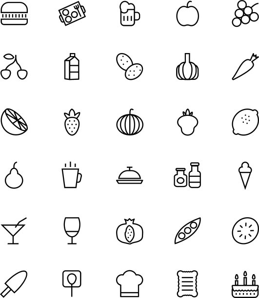 食品和饮料系列图标图片下载