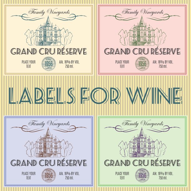 葡萄酒的标签图片下载