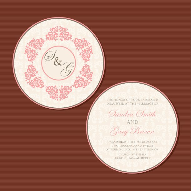 圆的邀请图片下载