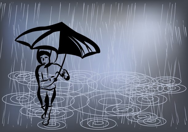 在下雨的一天图片下载