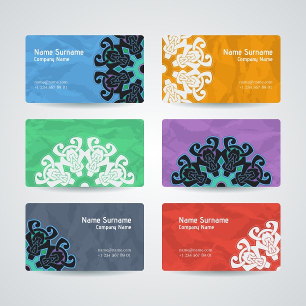 一套设计模板与名片图片下载