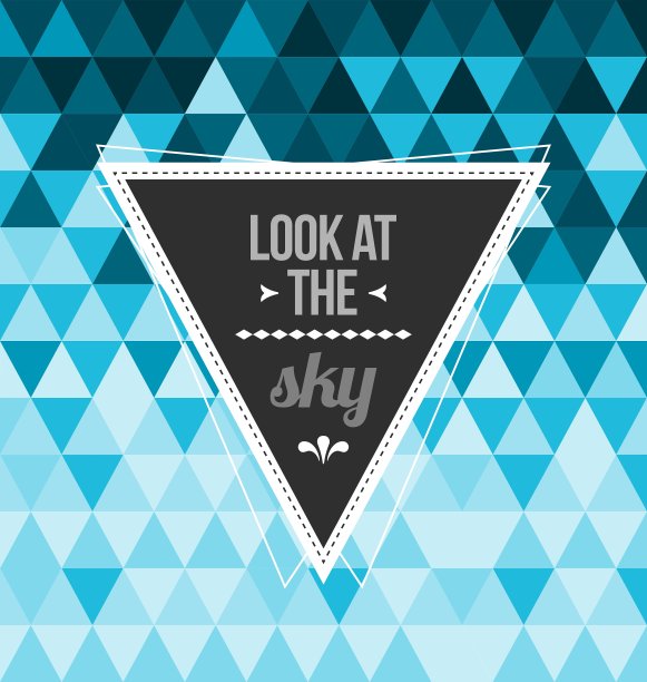 无缝几何图案看看天空图片下载