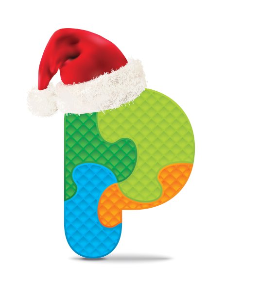 字母P写的字母拼图图片下载