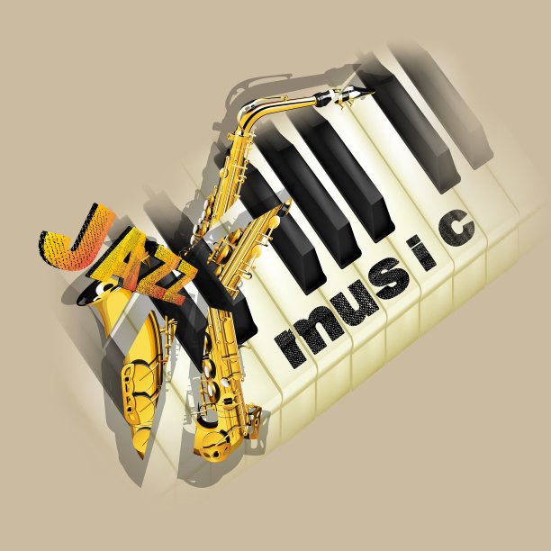 爵士乐背景音乐与萨克斯风图片下载