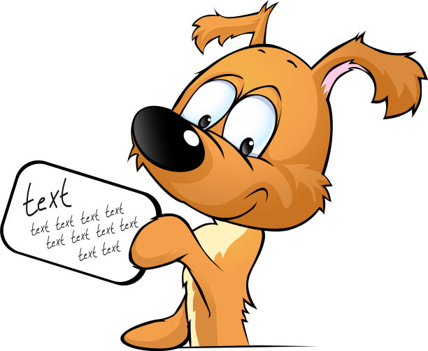 可爱的狗狗偷看拿着一个标志图片下载