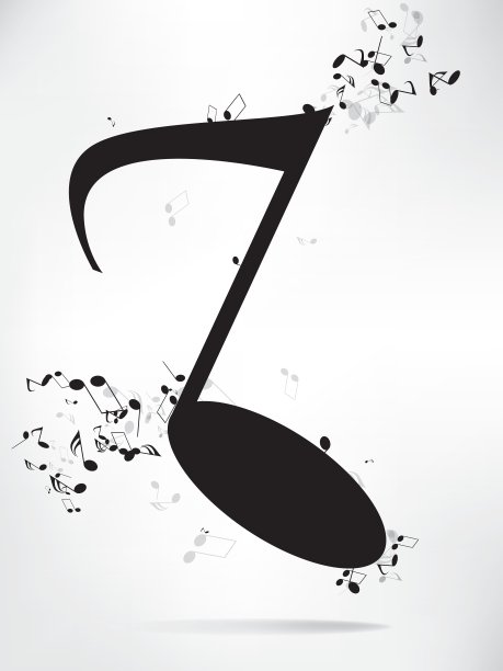 带音符的音乐背景图片下载