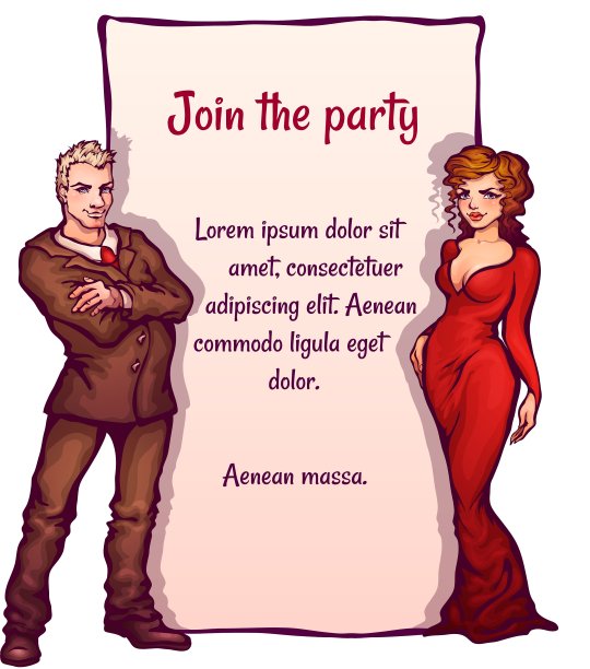 优雅的聚会邀请图片下载