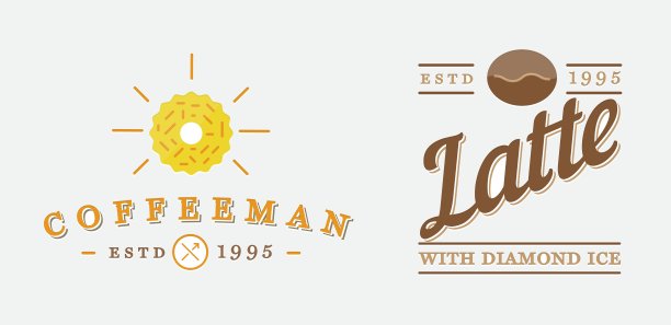 咖啡标识类型模板和咖啡图片下载