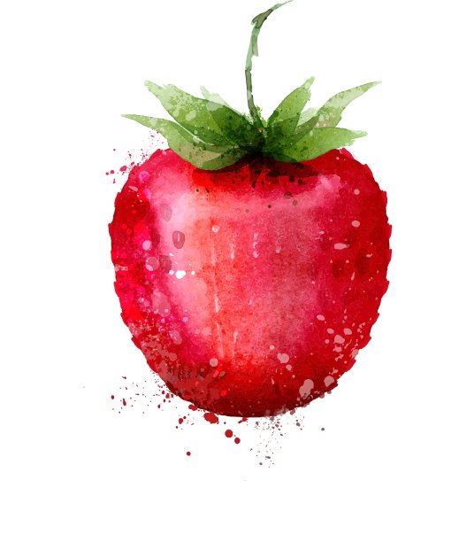 草莓标识设计模板或浆果图片下载