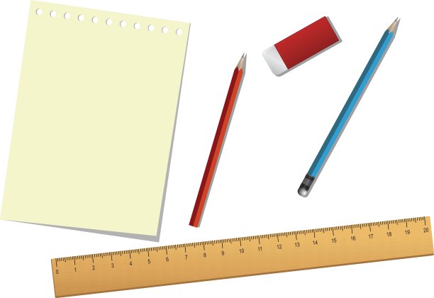学习工具和纸张图片下载