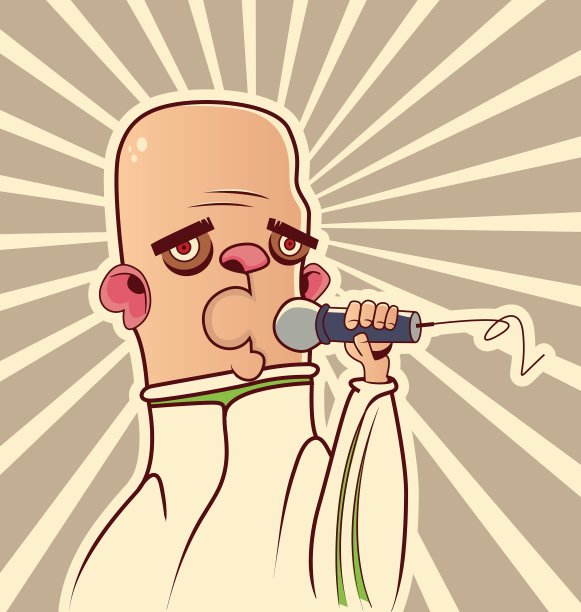 拿着麦克风的人图片下载