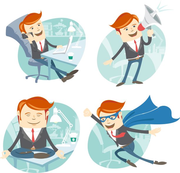 办公室男潮人集飞行超人穿着图片下载