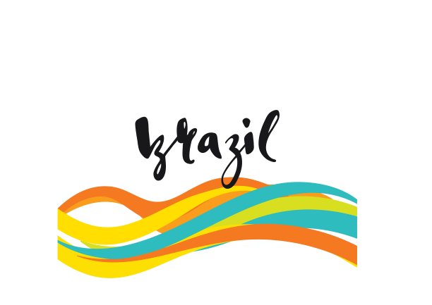 题词巴西的底色图片下载