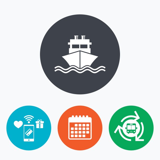 船或船的标志图标船舶交付符号图片下载