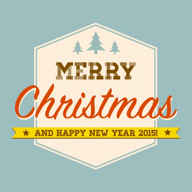 圣诞快乐手写字体印刷图片下载