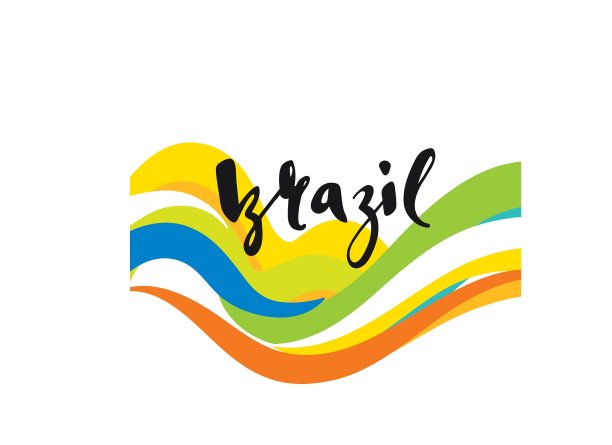 题词巴西的底色图片下载