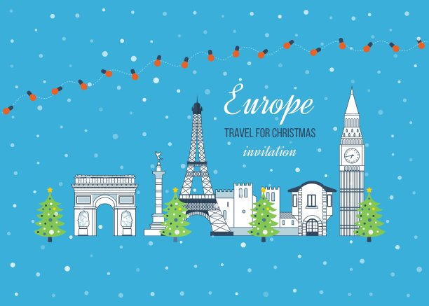 去欧洲过圣诞吧，圣诞快乐图片下载