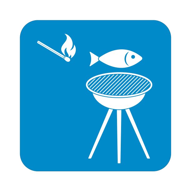烤鱼图标图片下载