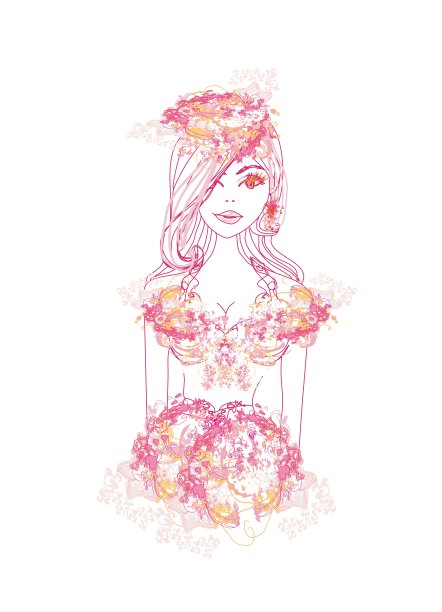 创意时尚的肖像图片下载