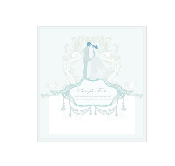 优雅的婚礼请柬图片下载