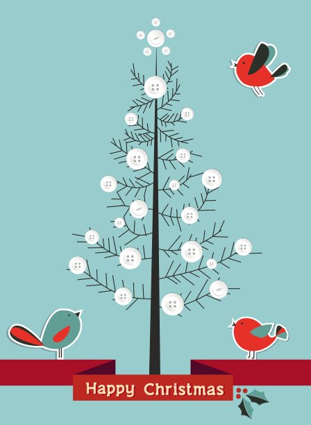 圣诞树冬天快乐的背景图片下载